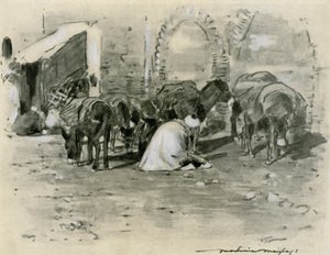 Gadebillede i Tanger af Mortimer Ludington Menpes